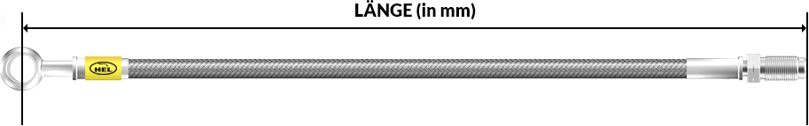 Stahlflex Bremsleitung A 600mm im Paar - Der K-Sport Germany Online