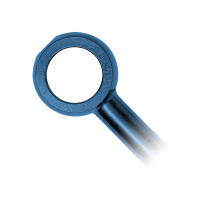 Ringauge Edelstahl Blau