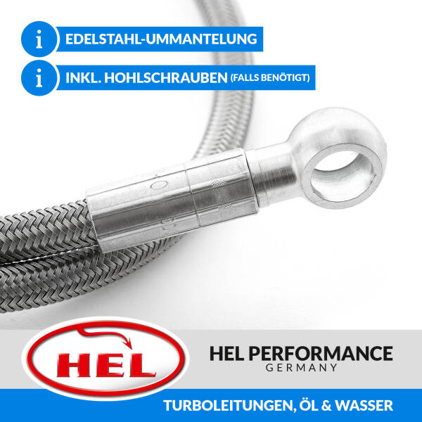 HEL Stahlflex Turboleitungen, &Ouml;l &amp; Wasser, Mitsubishi Lancer Evo 4, 5, 6, 7, 8, 9