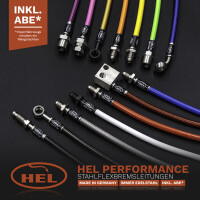 HEL Stahlflex Bremsleitungen (6-teilig) f&uuml;r Nissan 350 Z Coupe (Typ Z33), 3.5, 2004-2007, mit ABE