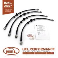 HEL Stahlflex Bremsleitung (6-teilig) für Audi RS4 Avant mit RS4 B7 Bremse (Typ 8D5, B5), mit Teilegutachten