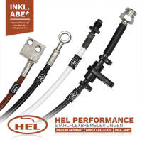 HEL Stahlflex Bremsleitungen (4-teilig) f&uuml;r Mini One R55/R56/R57/R58/R60, mit ABE