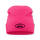 HEL Beanie Hot Pink mit Scharzen Stick