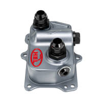 HEL Öl Kühler Anschlußplatte mit Thermostat für Fiat 500 Abarth (312A1.000)